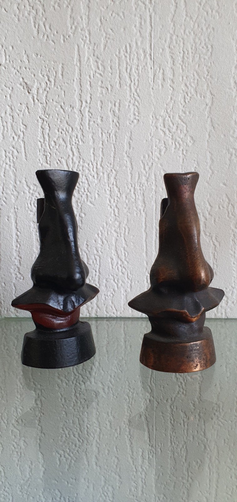 Vintage Salvadore Dali brilhouders the Nose brons zwart, Ophalen