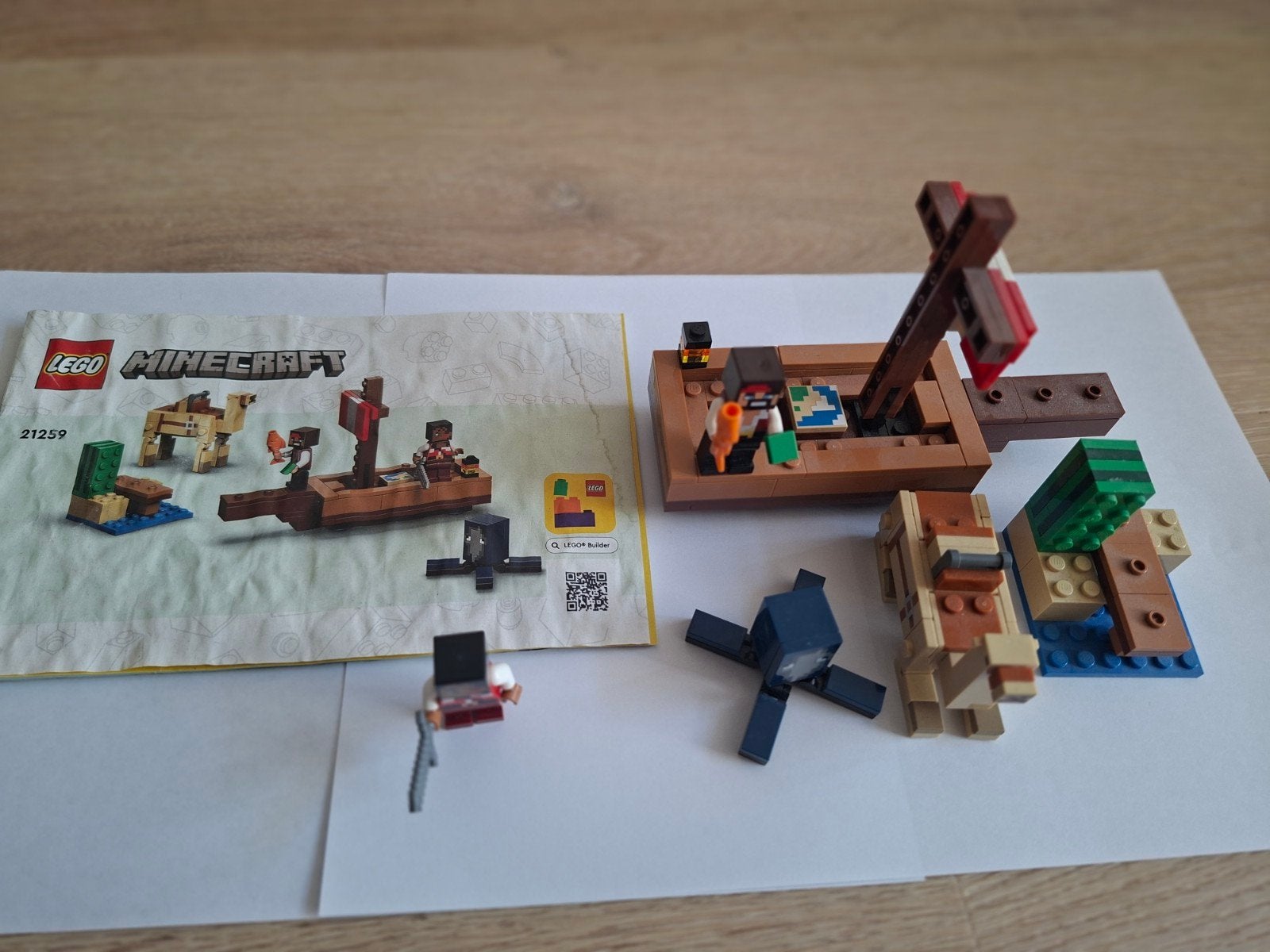 LEGO Minecraft 21259 De Woestijnexpeditie, Ophalen of Verzenden, Zo goed als nieuw