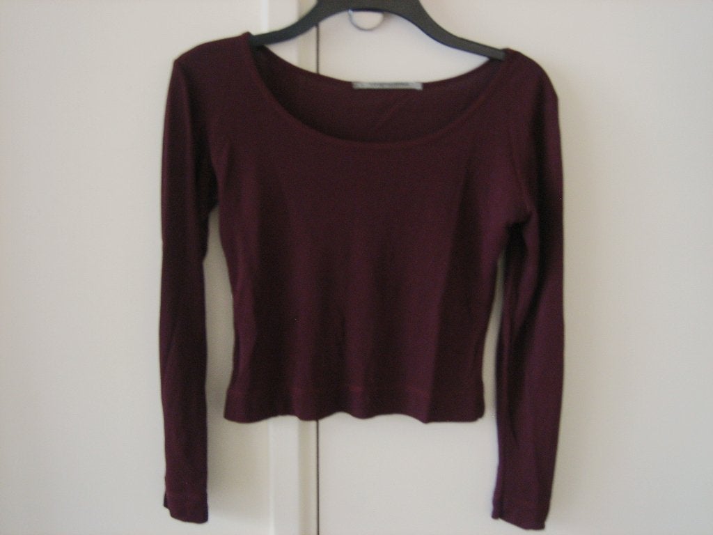 Mooi auberginekleurig shirt CORA KEMPERMAN, S snazzeys, Kleding | Dames, Bruin, Verzenden, Lange mouw, Maat 36 (S)