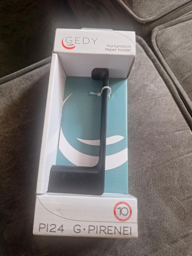Gedy Portarotolo Paper Holder - Nieuw in Doos, Ophalen of Verzenden, Nieuw, Zwart, Overige typen