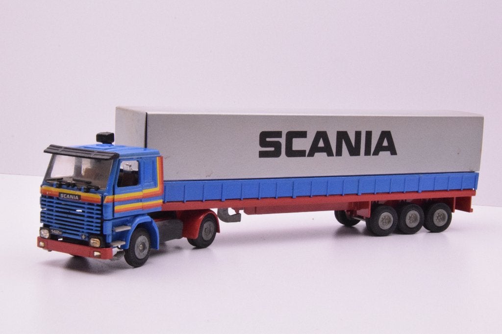Scania 142H  -  V8  ''  demo model ''  Tekno, Ophalen of Verzenden, Zo goed als nieuw, Bus of Vrachtwagen, Tekno