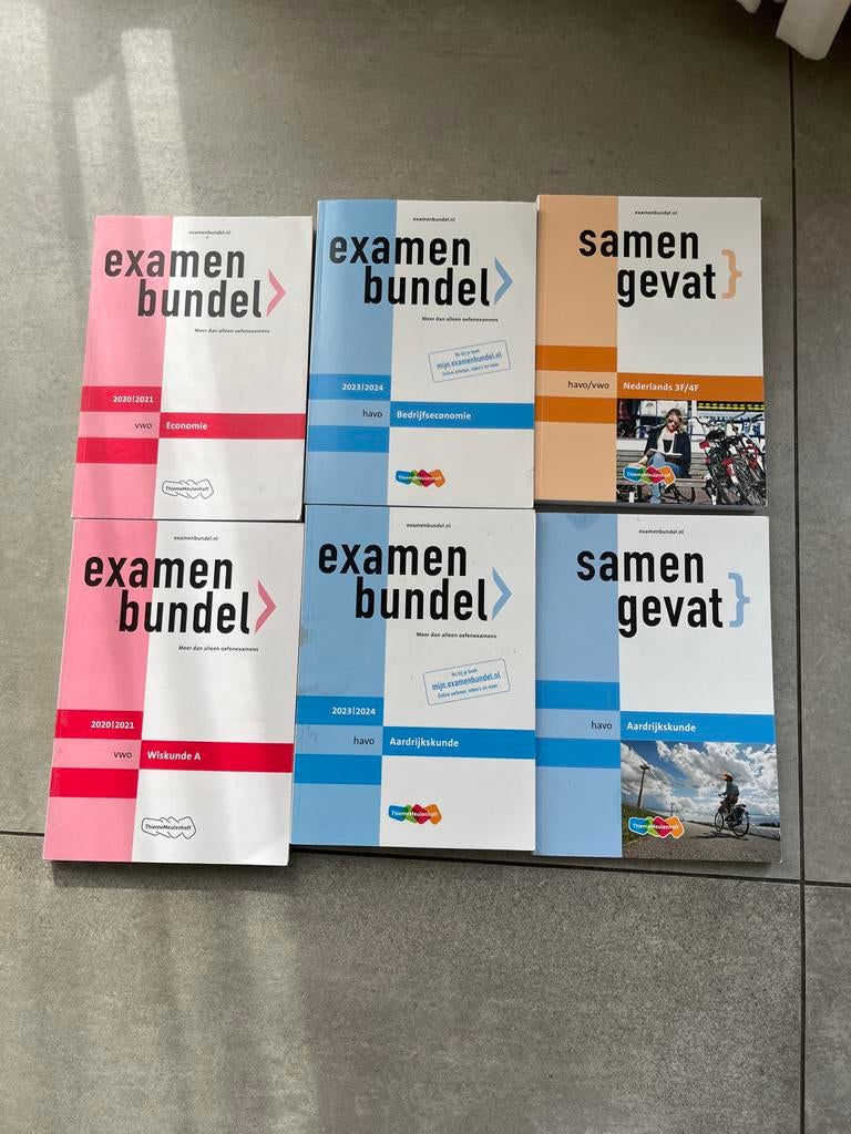 Examenbundels en Samengevat: Economie, Wiskunde A, Bedrijfse, Ophalen, Zo goed als nieuw, HAVO, Economie