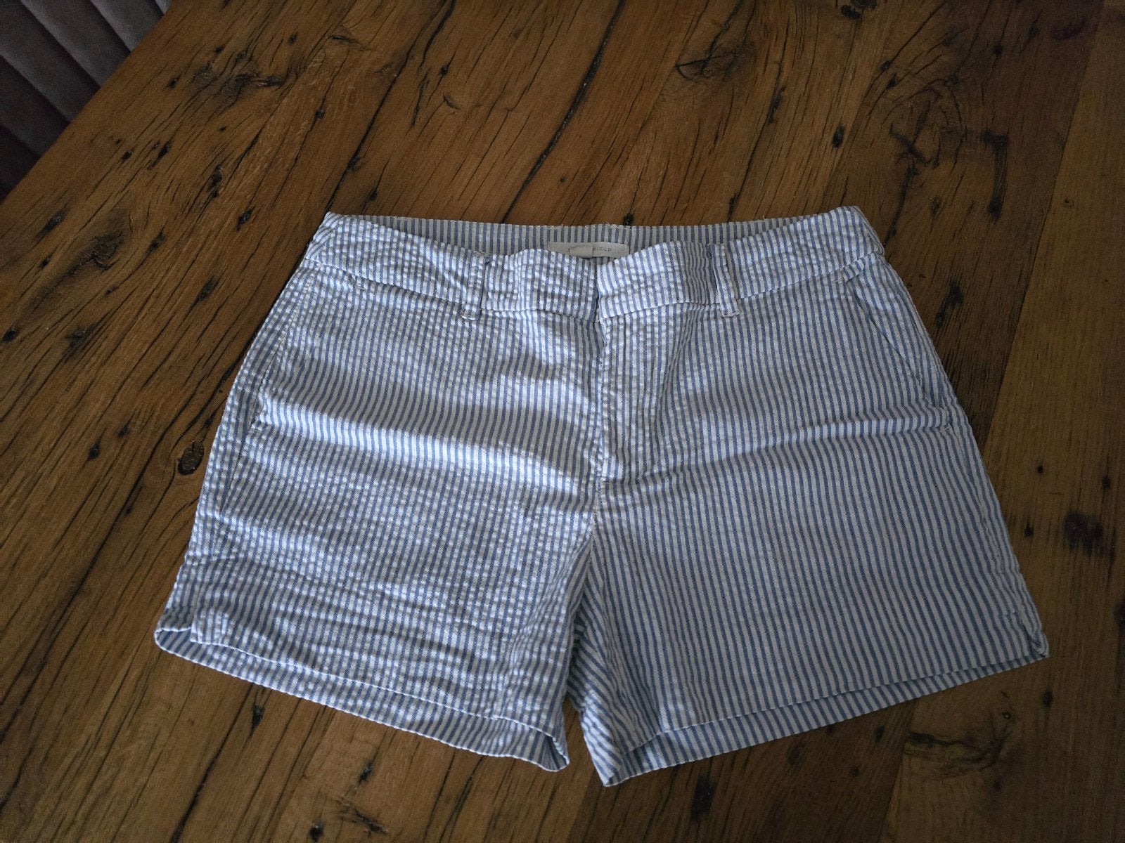 Te koop blauwe korte damesbroek merk Springfield maat 40., Maat 38/40 (M), Kort, Blauw, Springfield