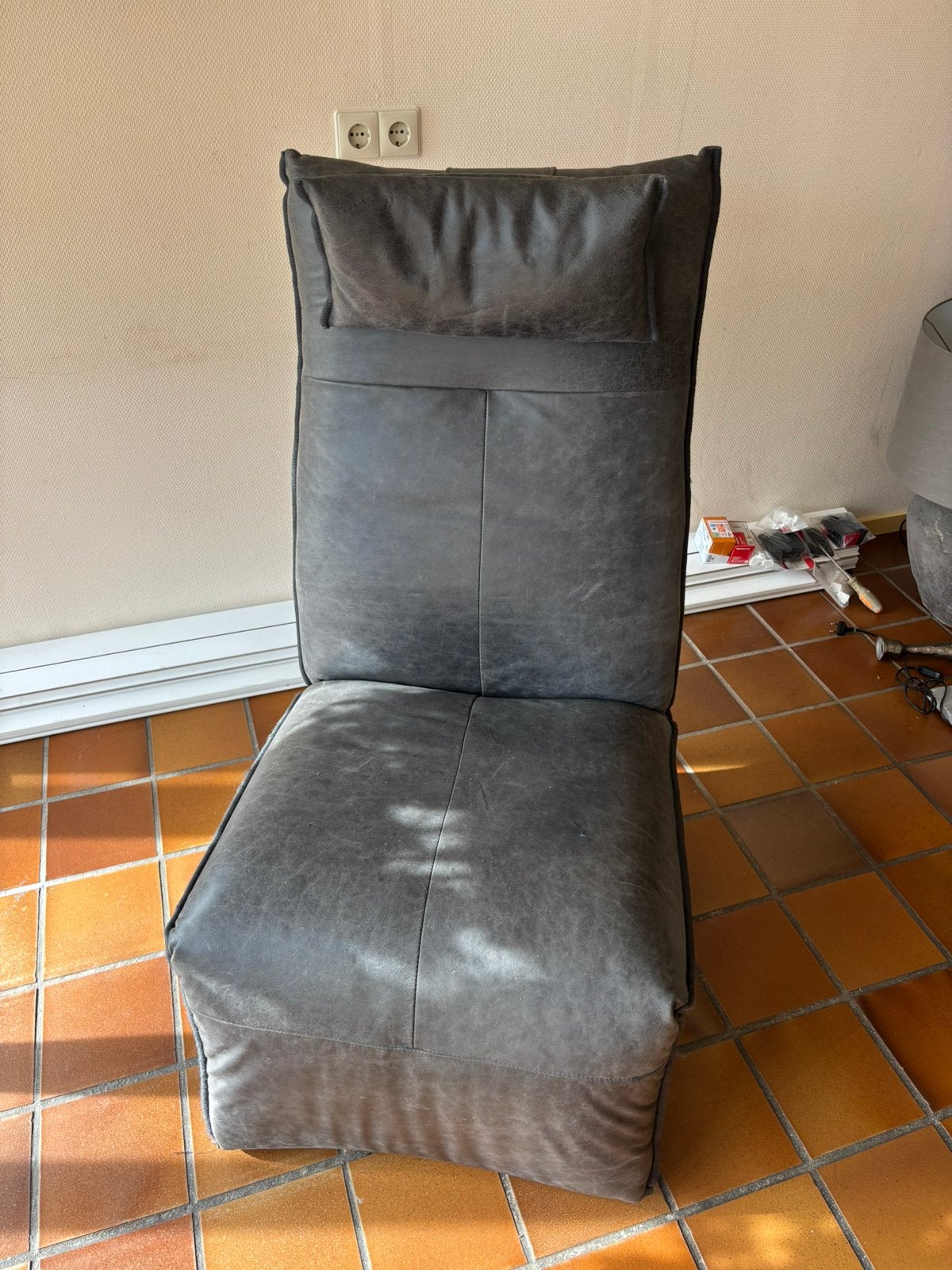 Kötter Living Leren Verstelbare Relax Fauteuil Stoel, Ophalen, Zo goed als nieuw, 75 tot 100 cm, Landelijk, industrieel, relax, Kötter Living, kwaliteit