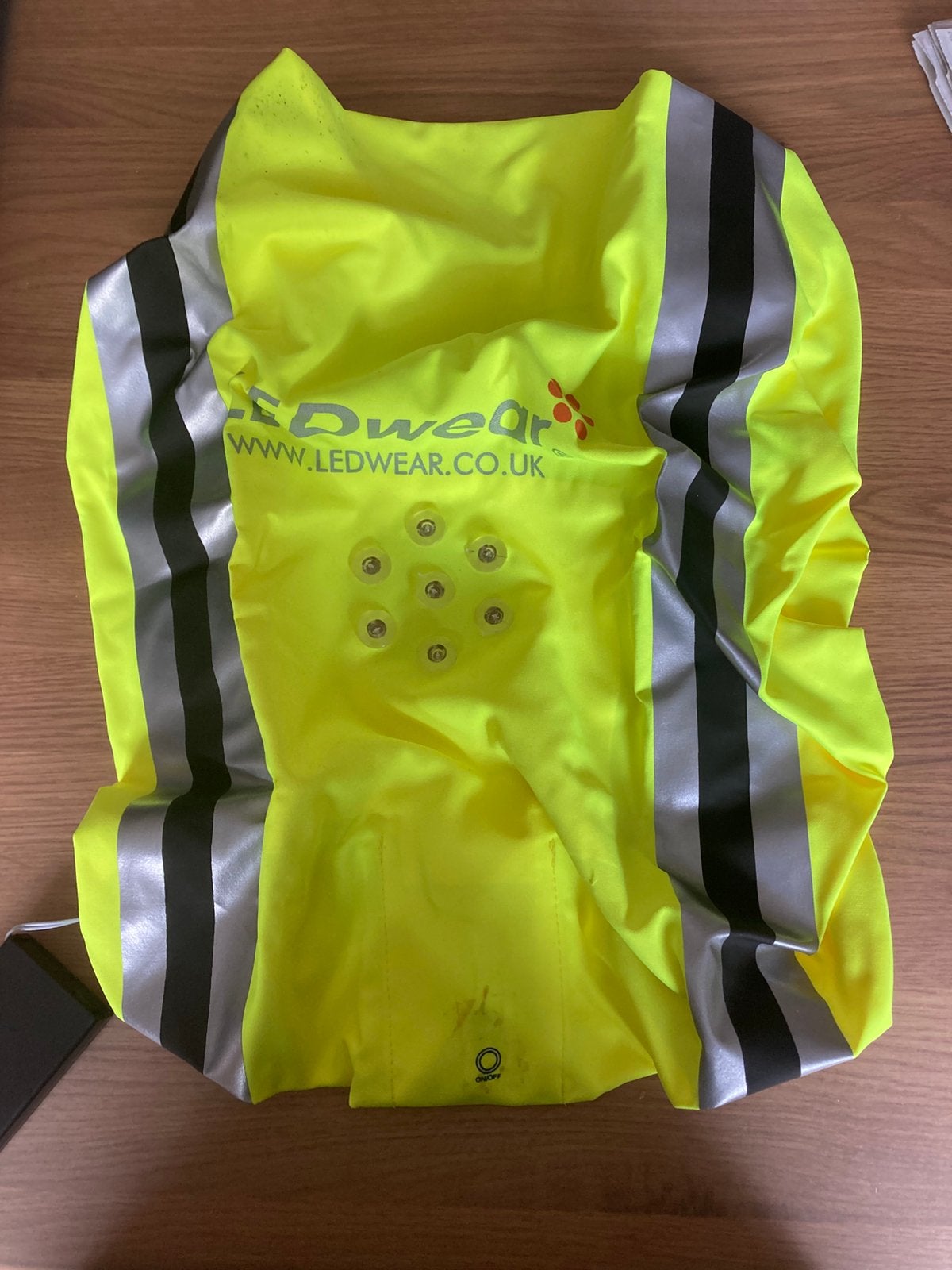 LEDWEAR rugzakhoes high-visibility, Ophalen of Verzenden, Zo goed als nieuw, Bovenkleding