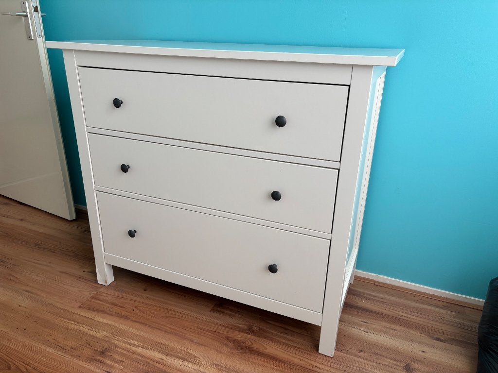 IKEA Hemnes ladekast wit, Ophalen, Gebruikt, 100 tot 150 cm, 3 of 4 laden