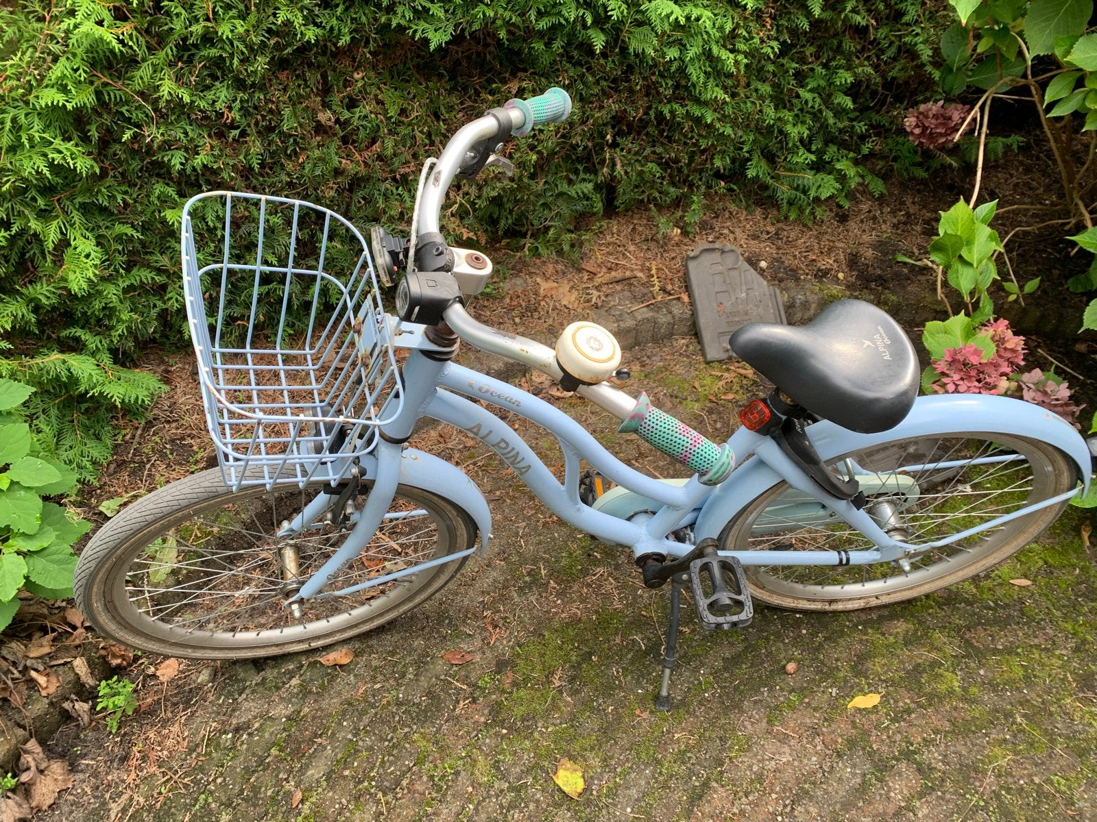 Alpina Ocean 22 inch kinderfiets - Ice Blue Matt, Ophalen, 22 inch, Gebruikt, Velgrem