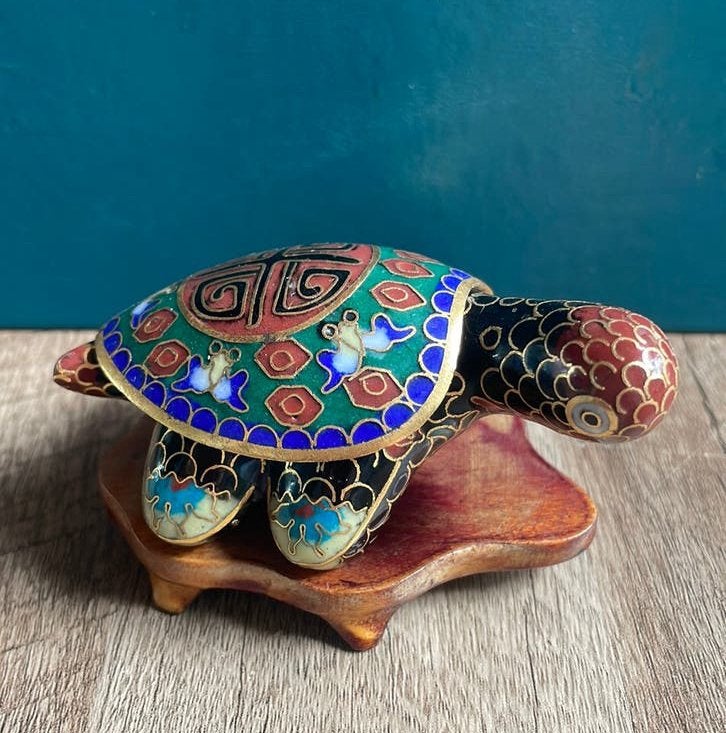 Vintage Chinese emaille cloisonné jaren ‘60, Verzenden