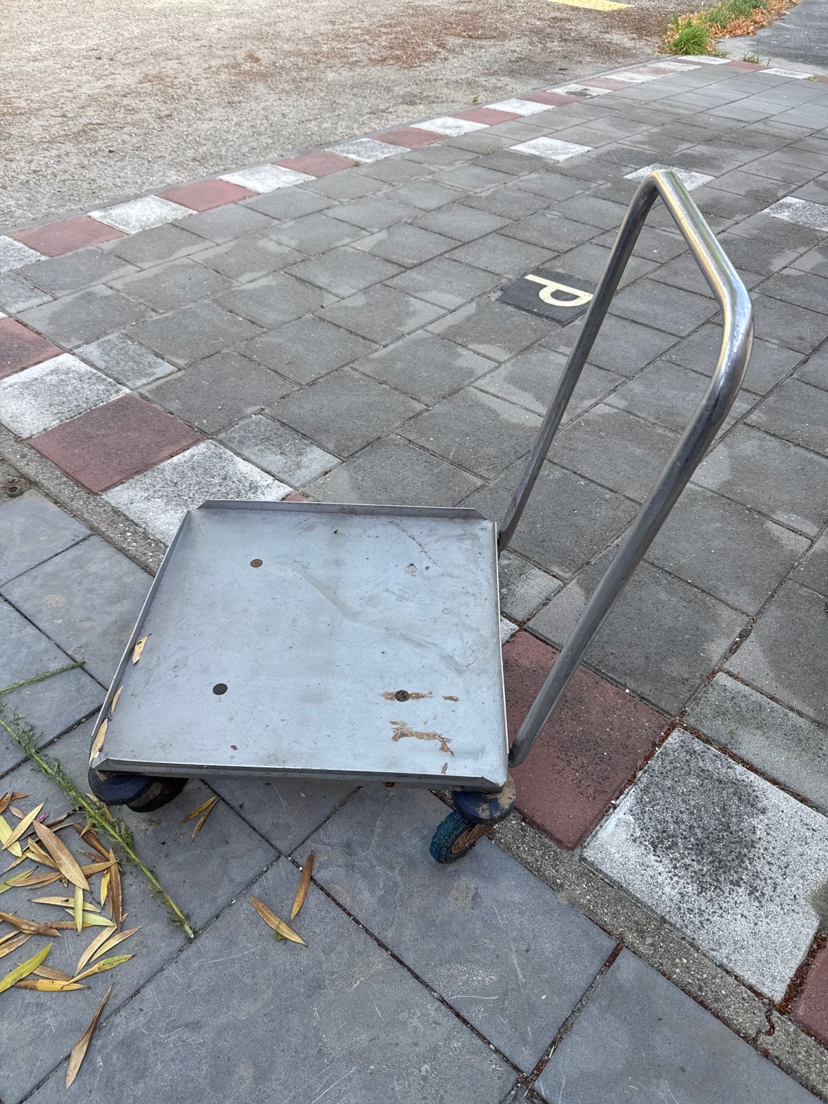 Stevige metalen transportkar / dolly, Doe-het-zelf en Verbouw, Ophalen, Gebruikt