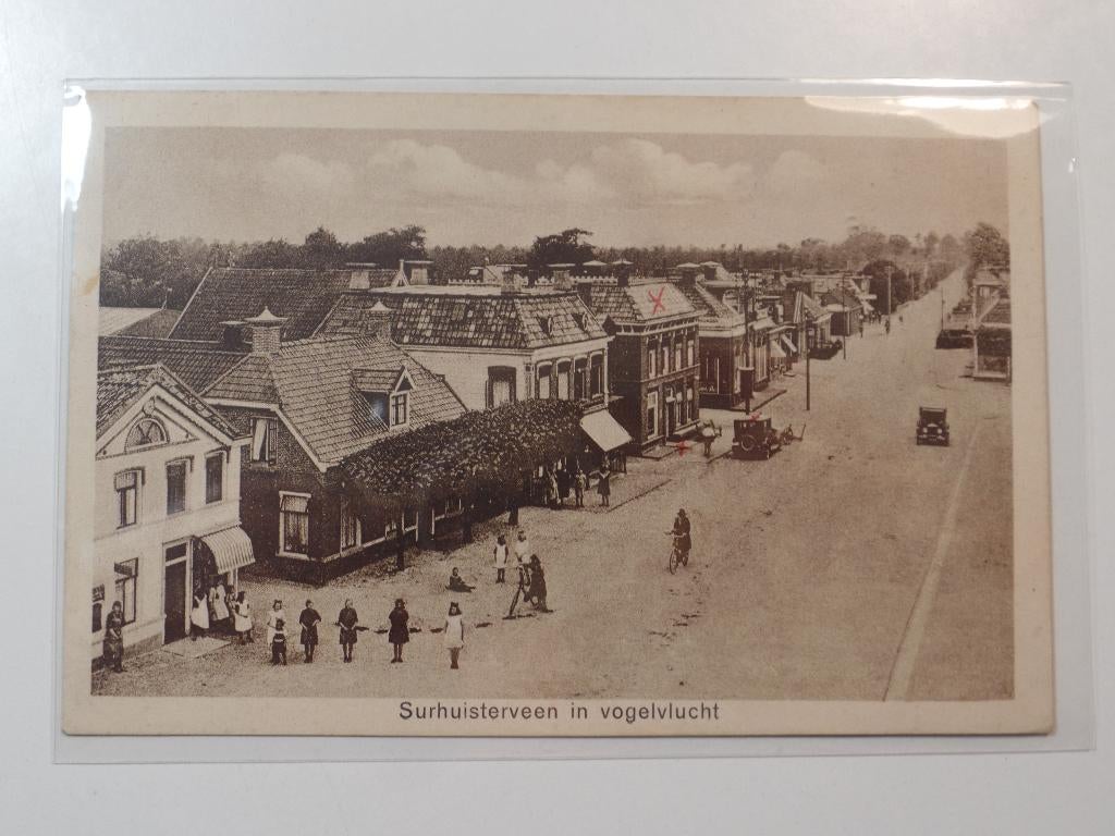Surhuisterveen 3, Verzamelen, Ansichtkaarten | Nederland, Verzenden, 1920 tot 1940, Gelopen, Friesland
