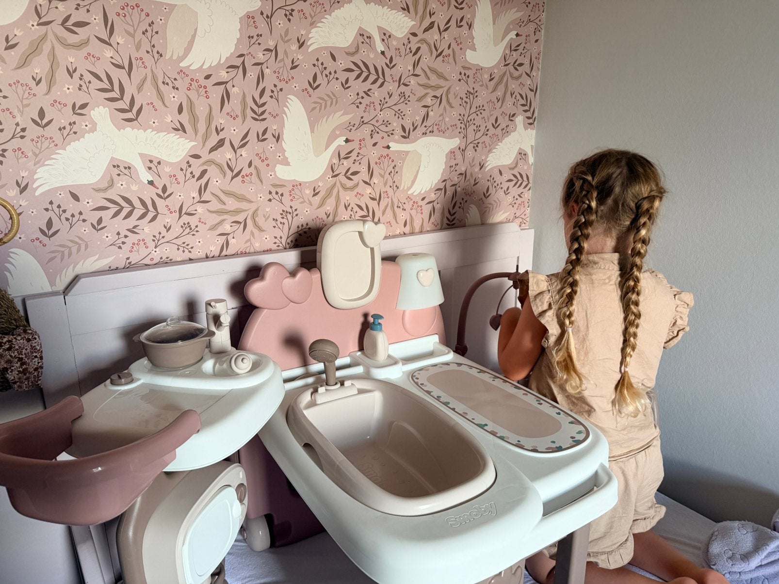 Smoby poppen verzorgingsset, Ophalen, Zo goed als nieuw, Babypop