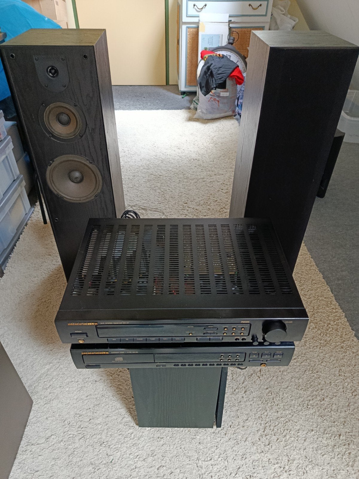 Marantz SR-47 receiver met CD-43 cd speler + evt. JBL, Ophalen of Verzenden, Overige merken