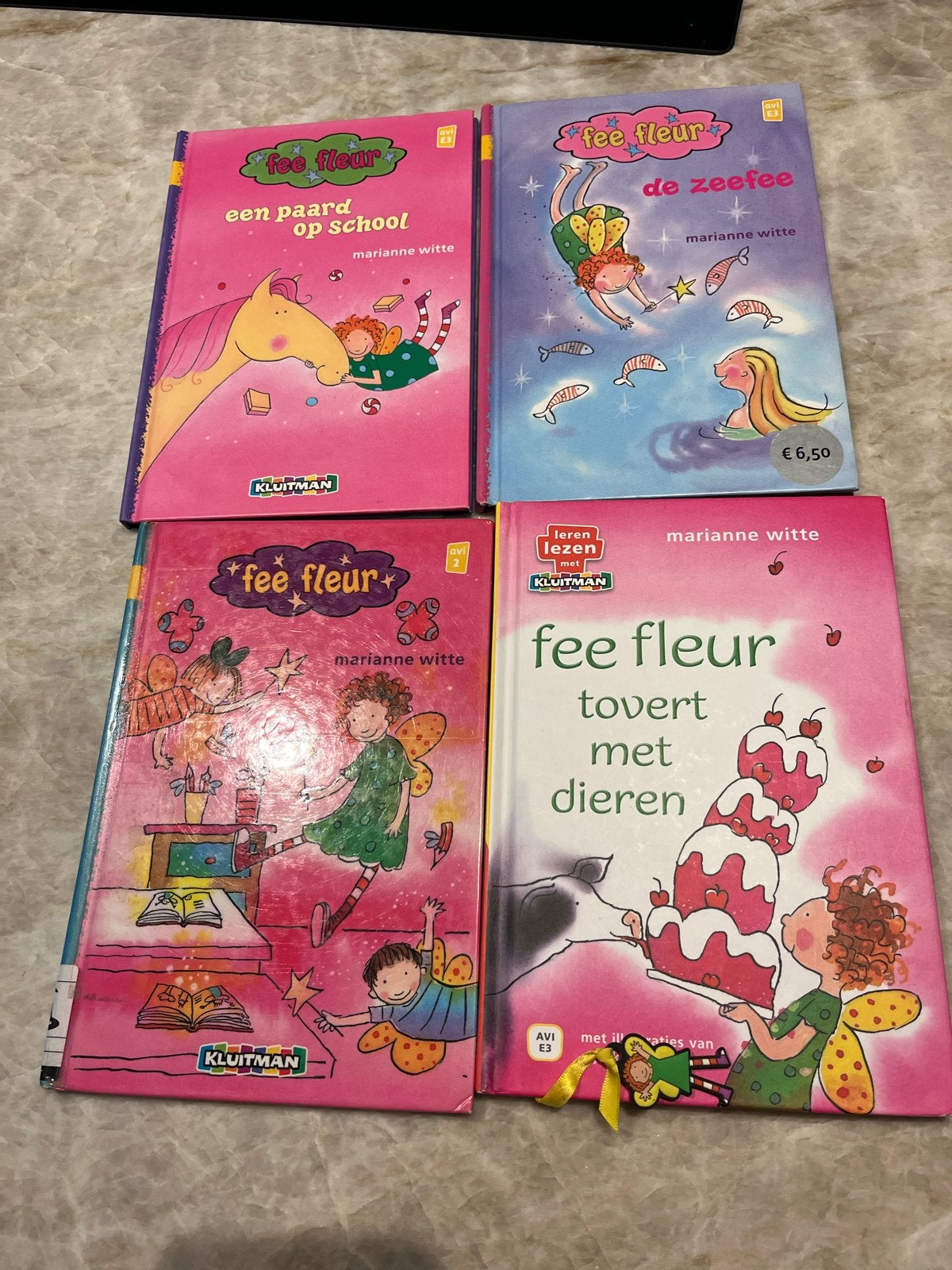 4 Fee Fleur boekjes AVI 2 en 3 - Marianne Witte, Boeken, Ophalen of Verzenden, Zo goed als nieuw, Fictie algemeen
