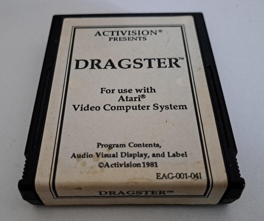 Atari 2600 - dragster, Spelcomputers en Games, Avontuur en Actie, 1 speler, Ophalen of Verzenden, Zo goed als nieuw