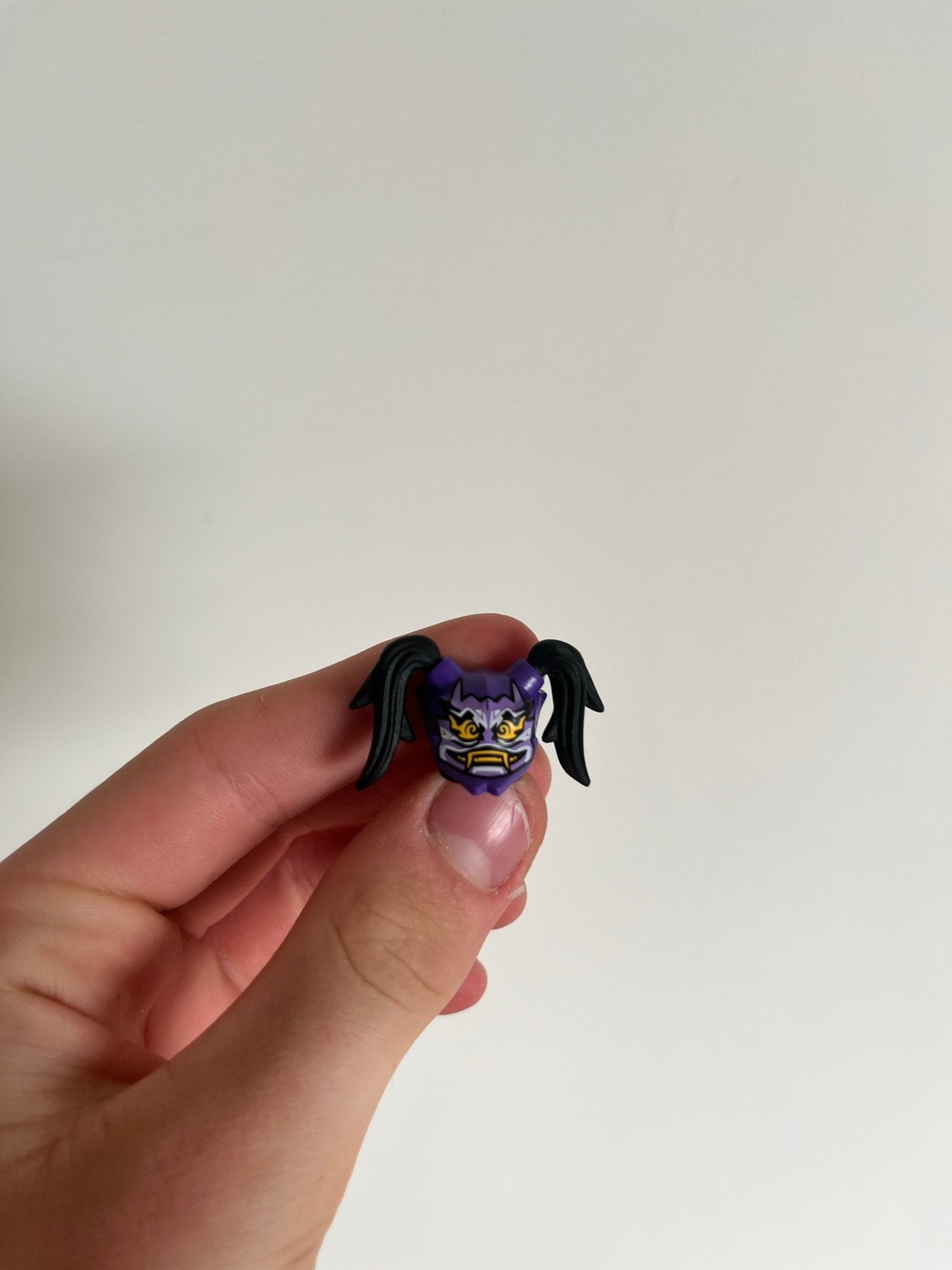 Lego Ninjago Oni Masker van Haat paars met zwart haar, Ophalen, Zo goed als nieuw, Overige merken