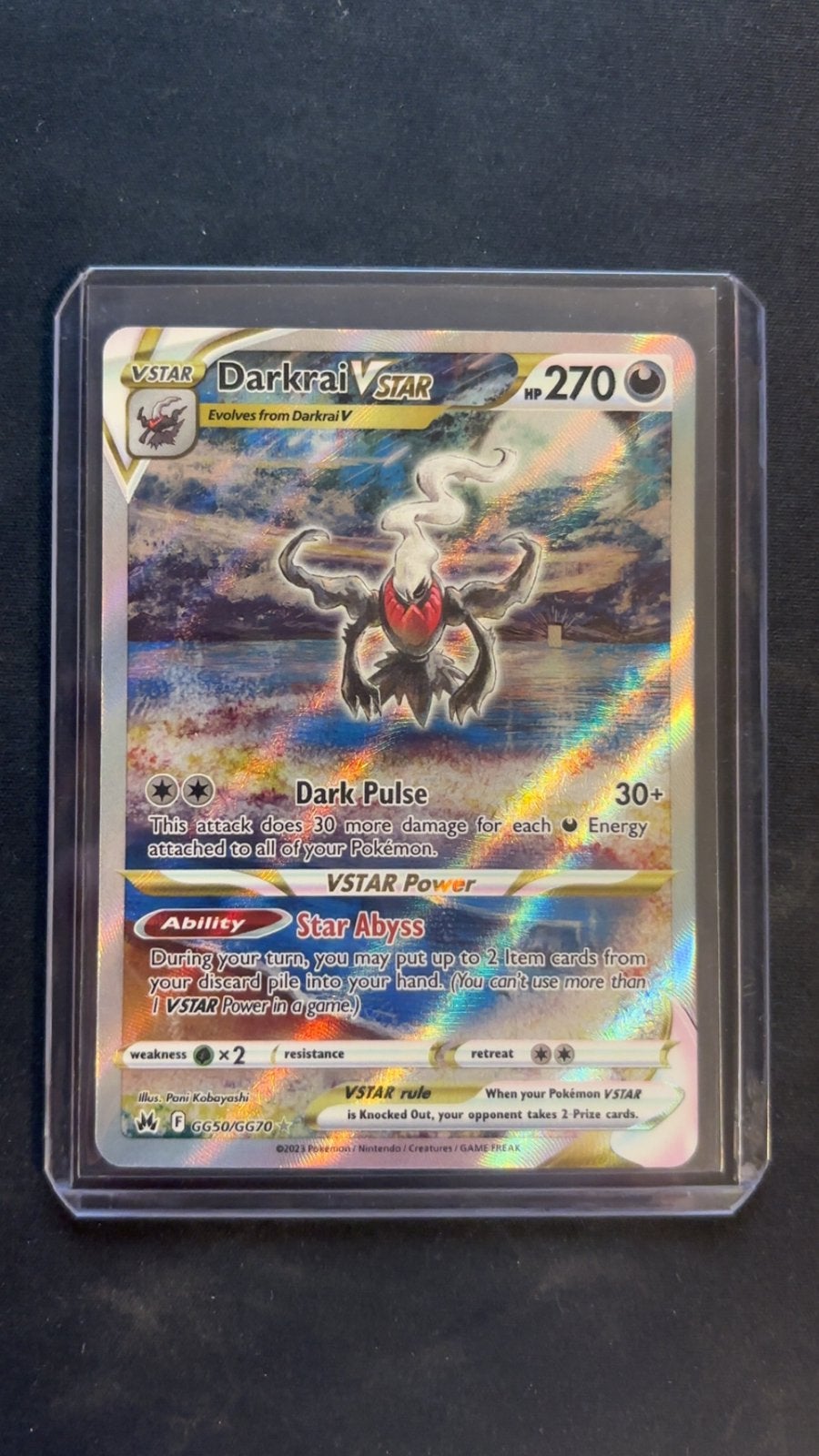 Darkrai Vstar GG50/GG70, Ophalen of Verzenden, Zo goed als nieuw