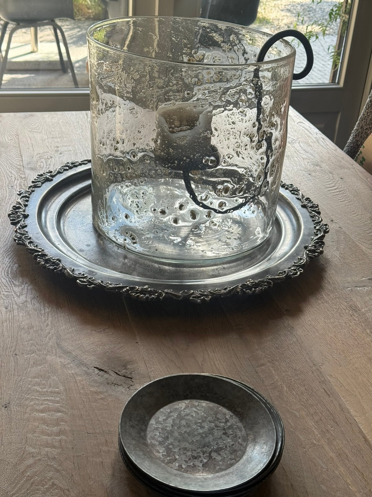 Prachtig super groot glas met hanger!, Ophalen, Zo goed als nieuw