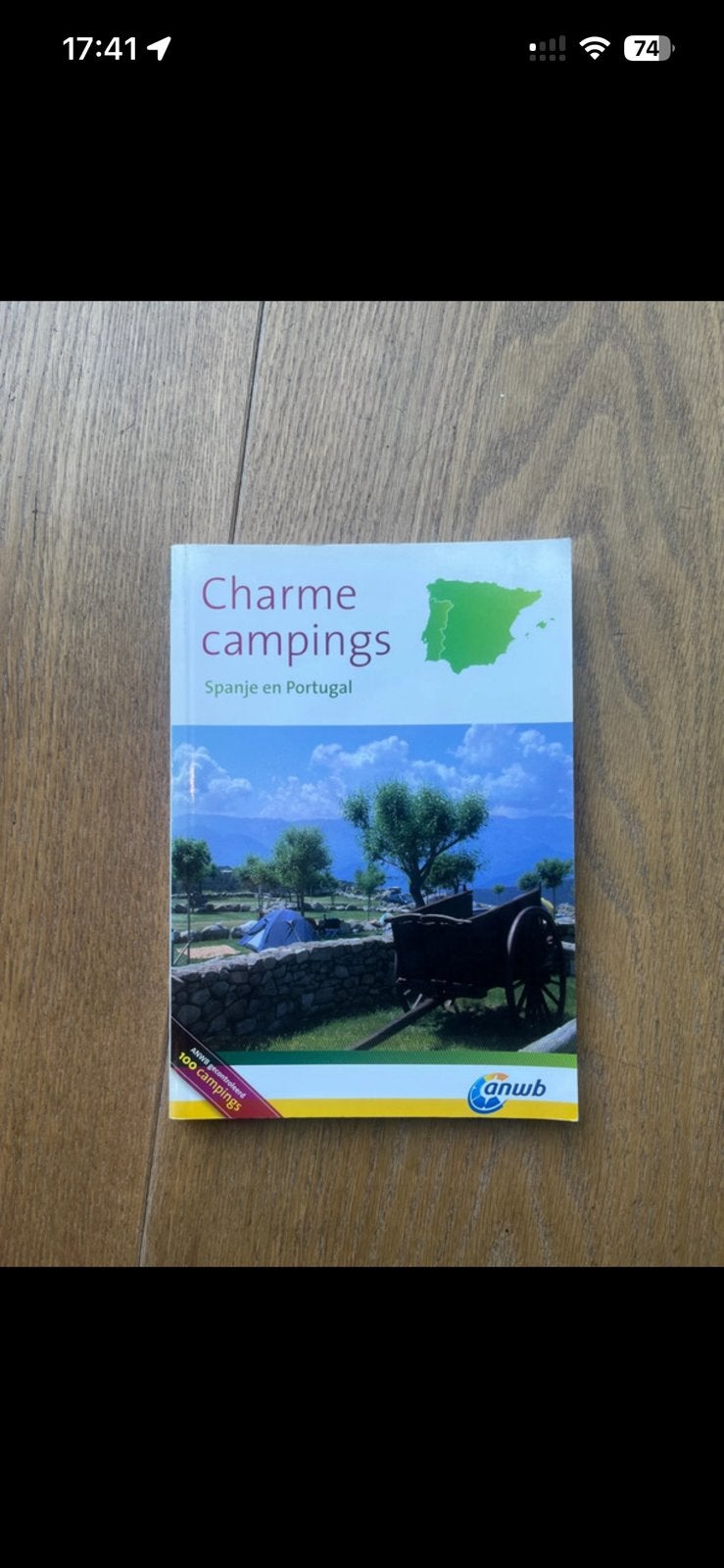 charme campings boek, Spanje, Ophalen of Verzenden, 1800 tot 2000, Landkaart