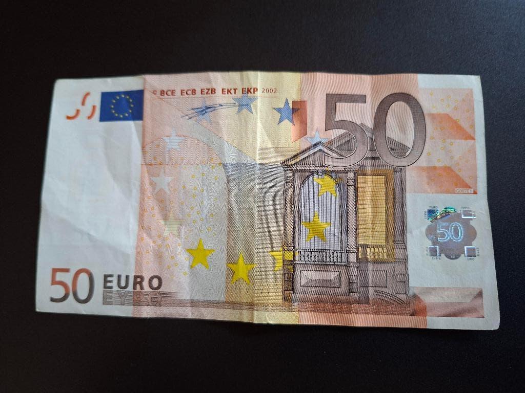 2002 Nederland 50 euro 1e serie Duisenberg printcode G007, Verzenden, Euro's, Los biljet