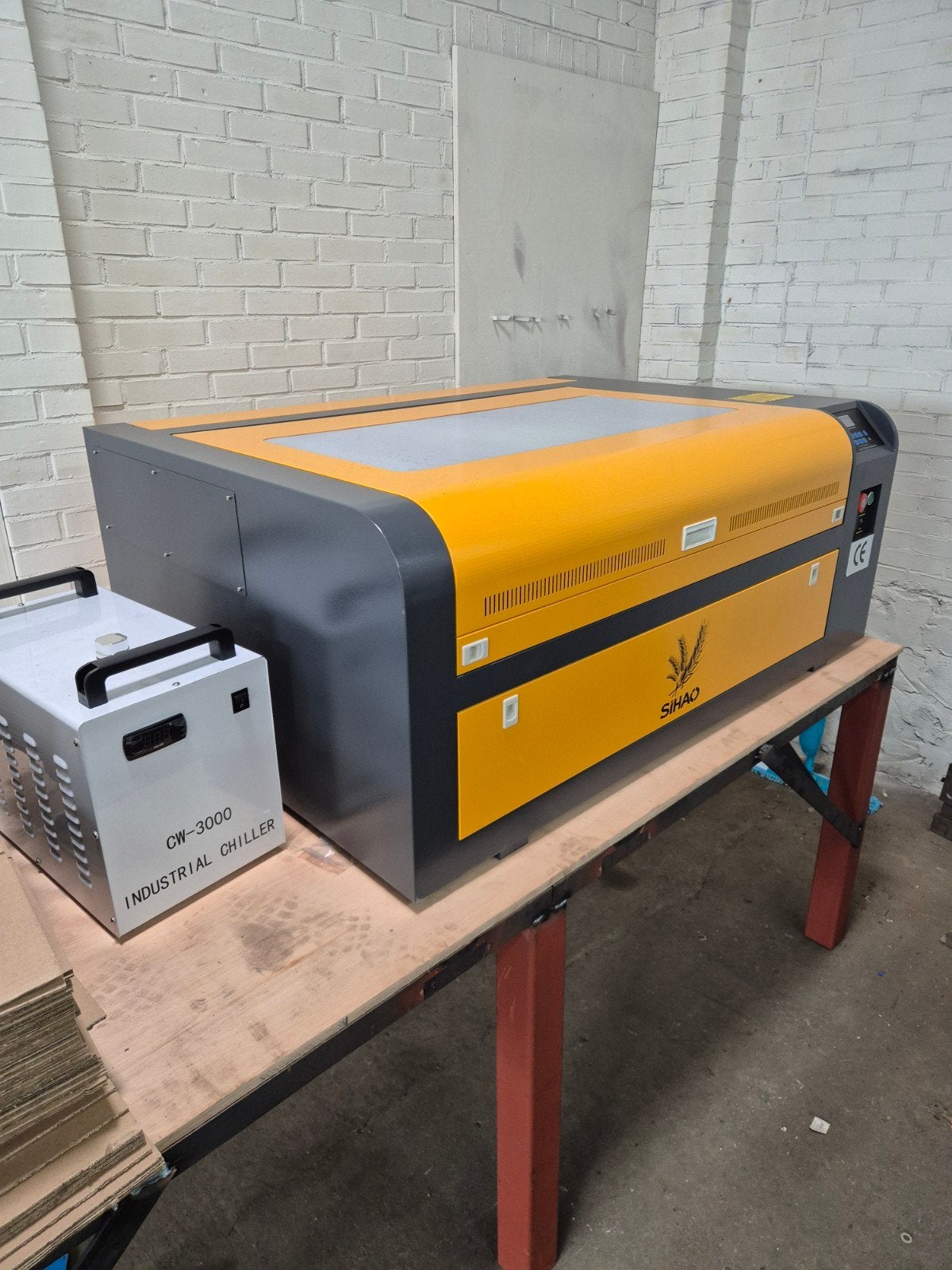 nieuwe grote co2 laser 100w met koeler, Ophalen, Nieuw