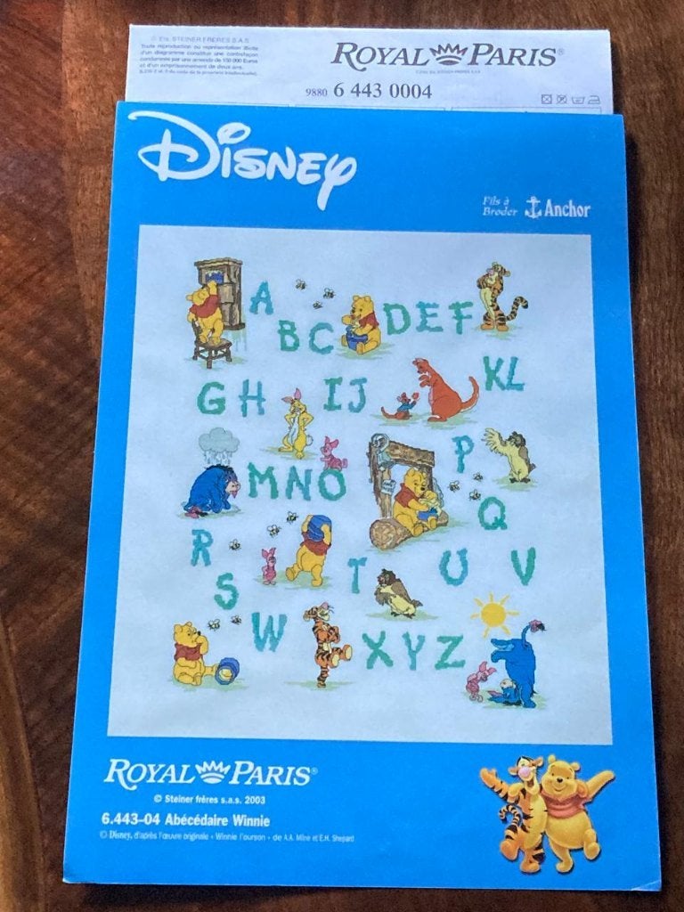 Disney Winnie de Poeh alfabet borduurpatroon, Ophalen of Verzenden, Zo goed als nieuw, Patroon