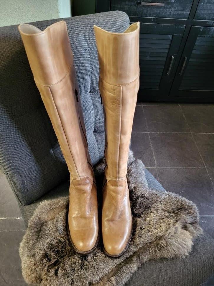 Overknee cognac laarzen, Ophalen of Verzenden, Nieuw