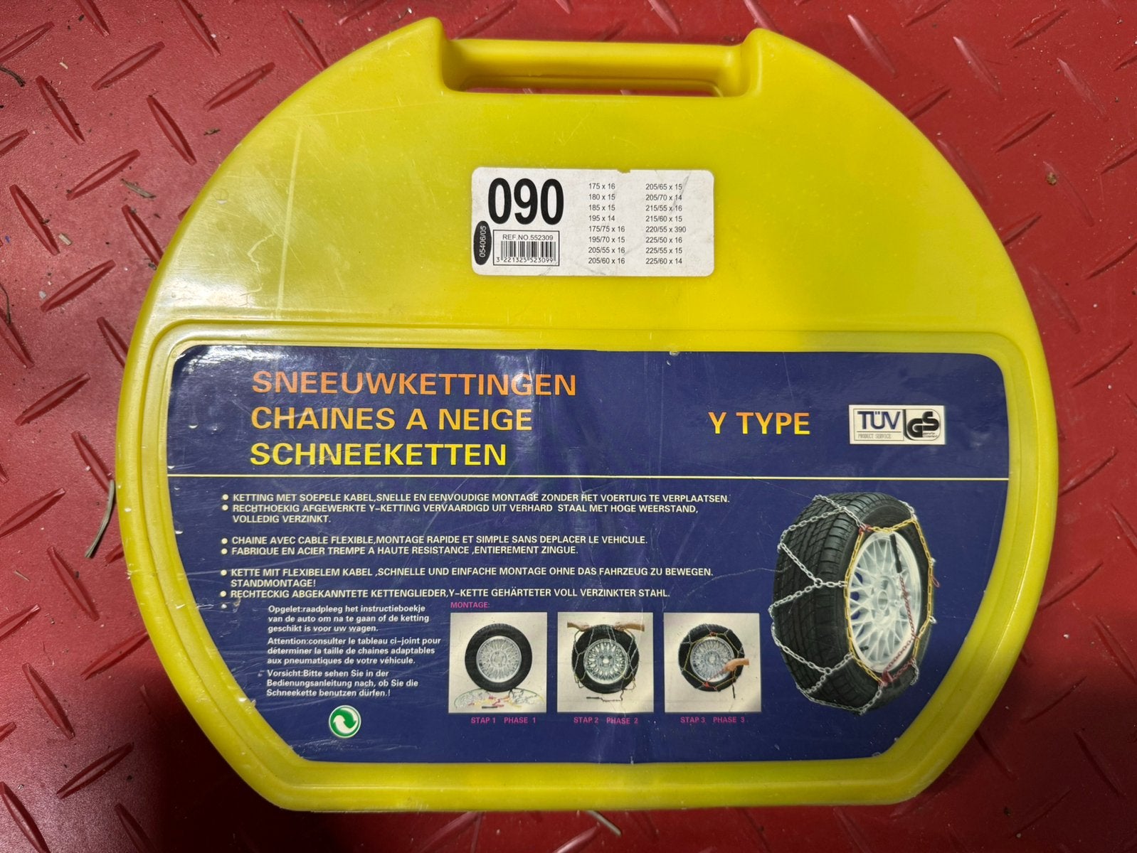 Sneeuwkettingen Y-Type maat 090 – diverse bandenmaten, Ophalen of Verzenden, Zo goed als nieuw