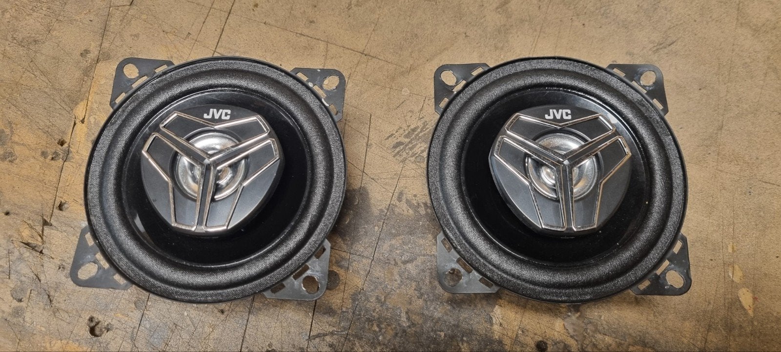 JVC CS-V428 2-weg coaxiale luidsprekers (200W), Ophalen of Verzenden, Gebruikt