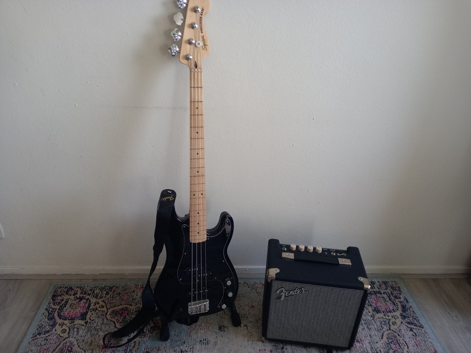 Squier affinity PJ Pack - 4-snarige elektrische basgitaar, Ophalen, Gebruikt, Elektrisch