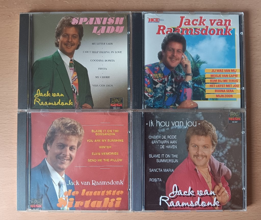 4 hele mooie originele cd's van Jack van Raamsdonk, Ophalen, Gebruikt, Levenslied of Smartlap