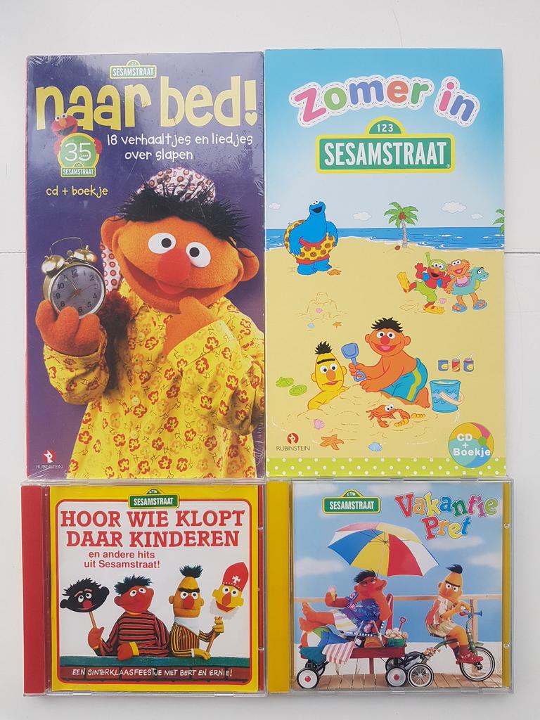 4x CD Luisterboek Sesamstraat | Bert en Ernie | Pino | Elmo, Ophalen of Verzenden, Sesamstraat, Cd, Kind