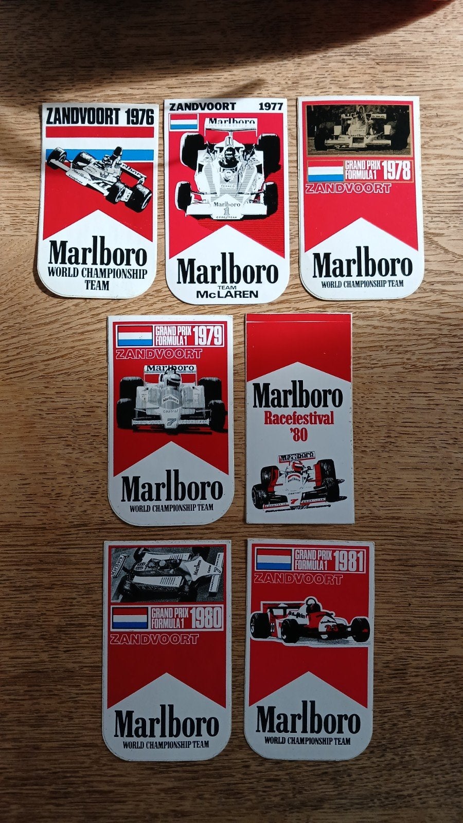 Setje Marlboro stickers Zandvoort Grand Prix race festival, Verzamelen, Stickers, Ophalen of Verzenden, Zo goed als nieuw, Sport