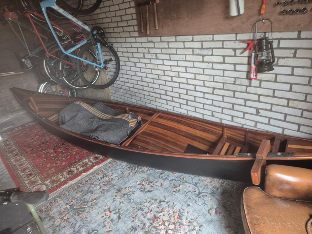 Handgebouwde Houten Canadese Kano - Klassiek Model, Watersport en Boten, Kano's, Ophalen, Gebruikt, Twee personen, Canadese kano of Open kano