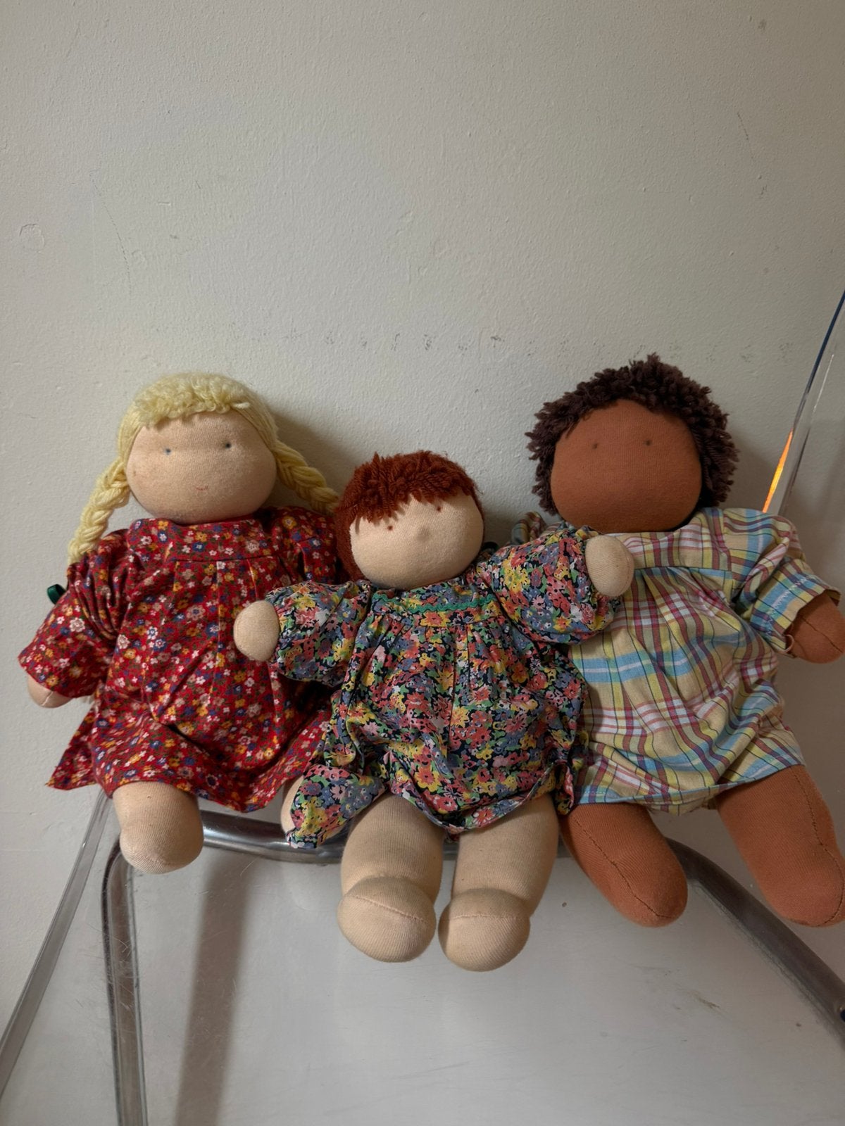 3 prachtige Zonnekindpoppen | Waldorf | Vrijeschool, Verzamelen, Ophalen of Verzenden, Zo goed als nieuw, Popje