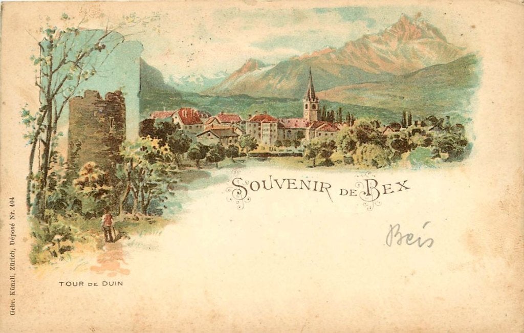 379-005-031 Bex Litho, Ophalen of Verzenden, Voor 1920, Overig Europa