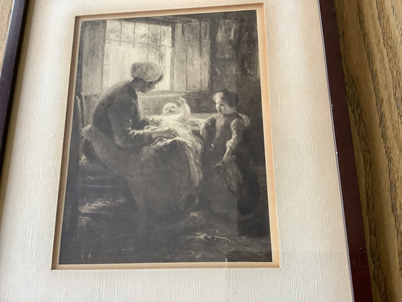 Brocante  ingelijste prent,Evert Pieters, Ophalen of Verzenden