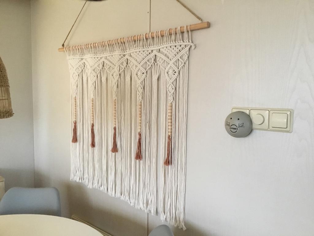 Macrame wanddoek compleet, Ophalen, Zo goed als nieuw, Schilderij, 75 cm of meer