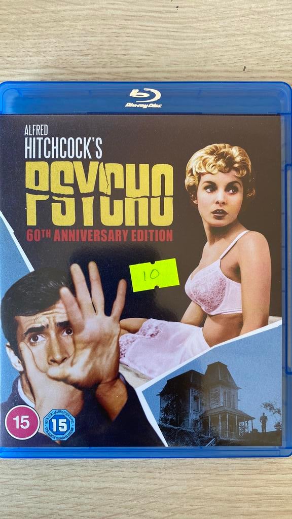 Psycho blu ray hitchcock, Ophalen of Verzenden, Zo goed als nieuw, Horror