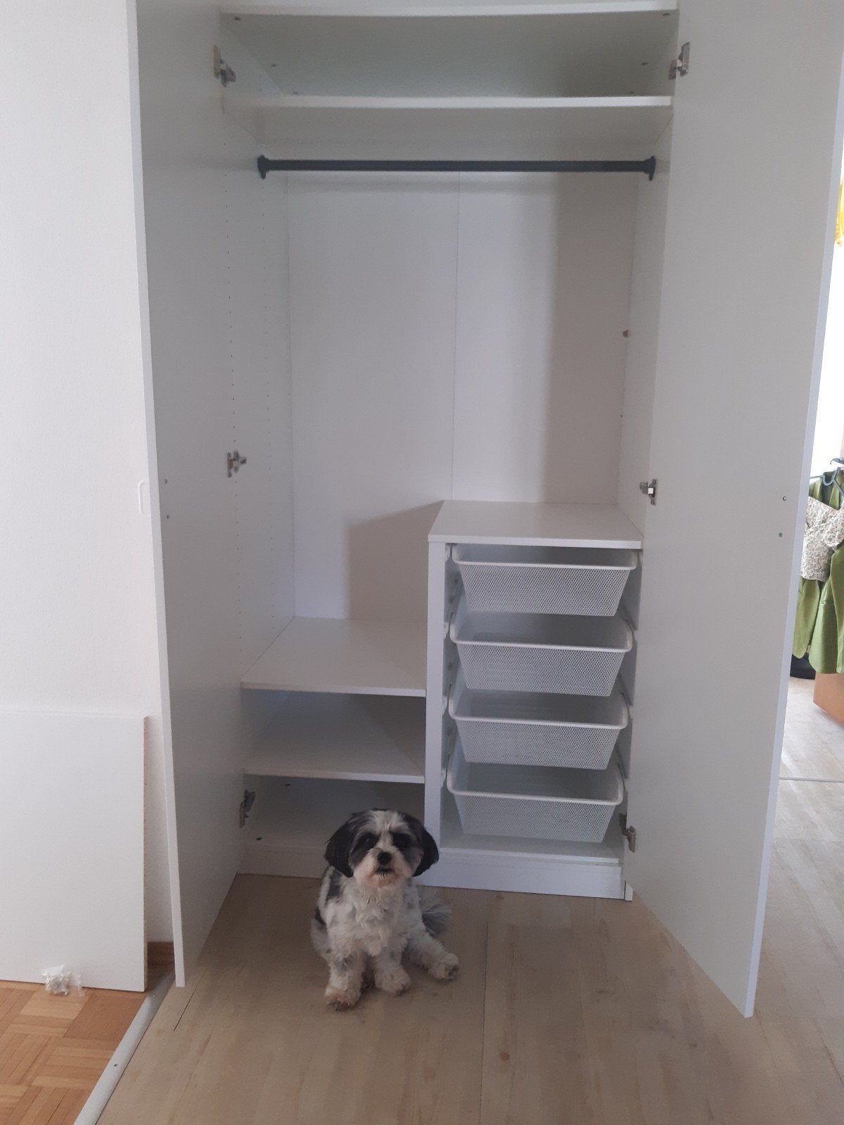 IKEA PAX kast indeling 4 manden, 2 planken, 100cm breed, Huis en Inrichting, Ophalen, Met plank(en), Gebruikt, 100 tot 150 cm