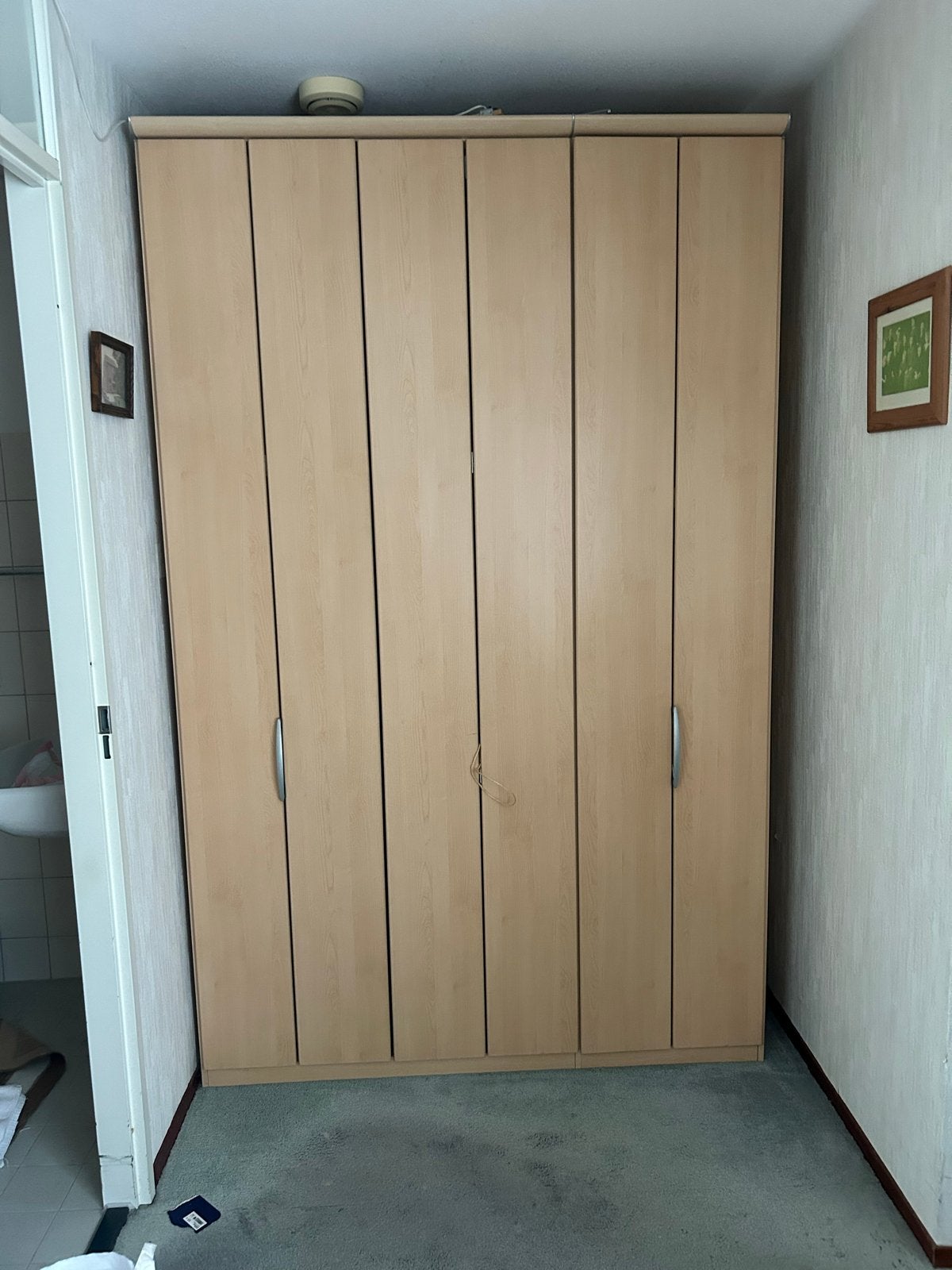 Ruime kledingkast met planken en hangruimte, Ophalen, Gebruikt, 200 cm of meer, 150 tot 200 cm