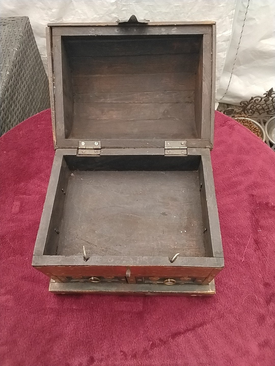 Decoratieve Houten Schatkist met Lades, Ophalen of Verzenden