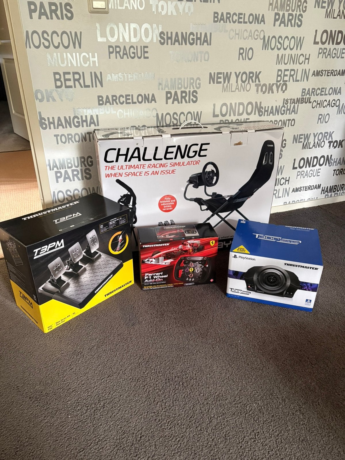 Complete Sim Racing Set | Thrustmaster T300+Ferrari F1 stuur, Ophalen, Zo goed als nieuw, Playseat of Racestoel, PlayStation 4