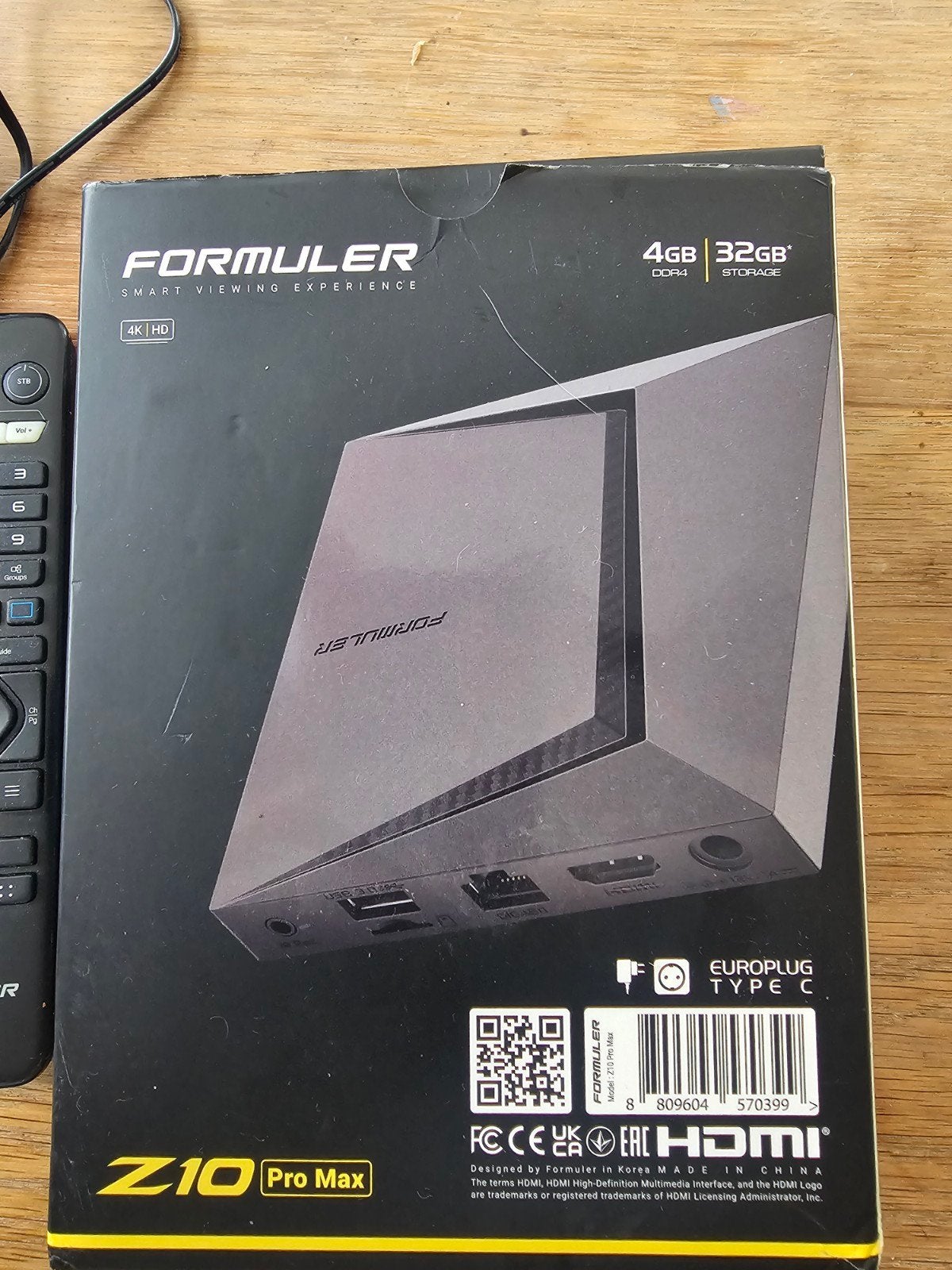 Formuler Z10 Pro Max 4K Android TV Box, Ophalen of Verzenden, Zo goed als nieuw, HDMI, Minder dan 500 GB