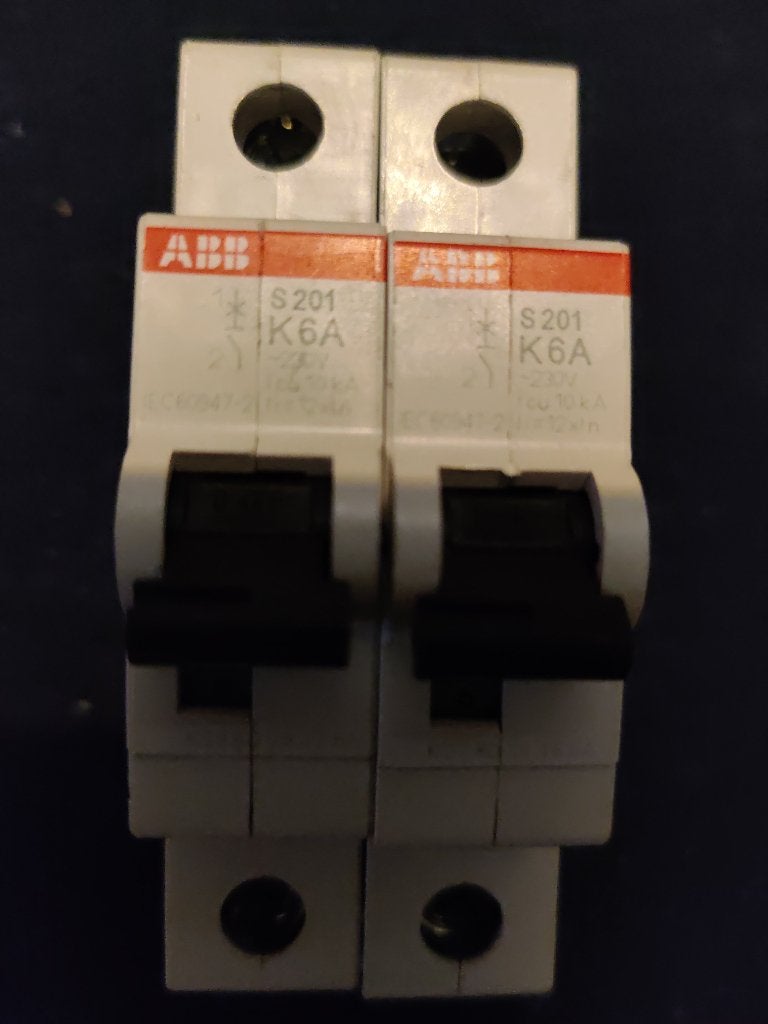 ABB Installatieautomaat S201 K6A - 2CDS251001R0277 & 2CDS251, Ophalen of Verzenden, Nieuw