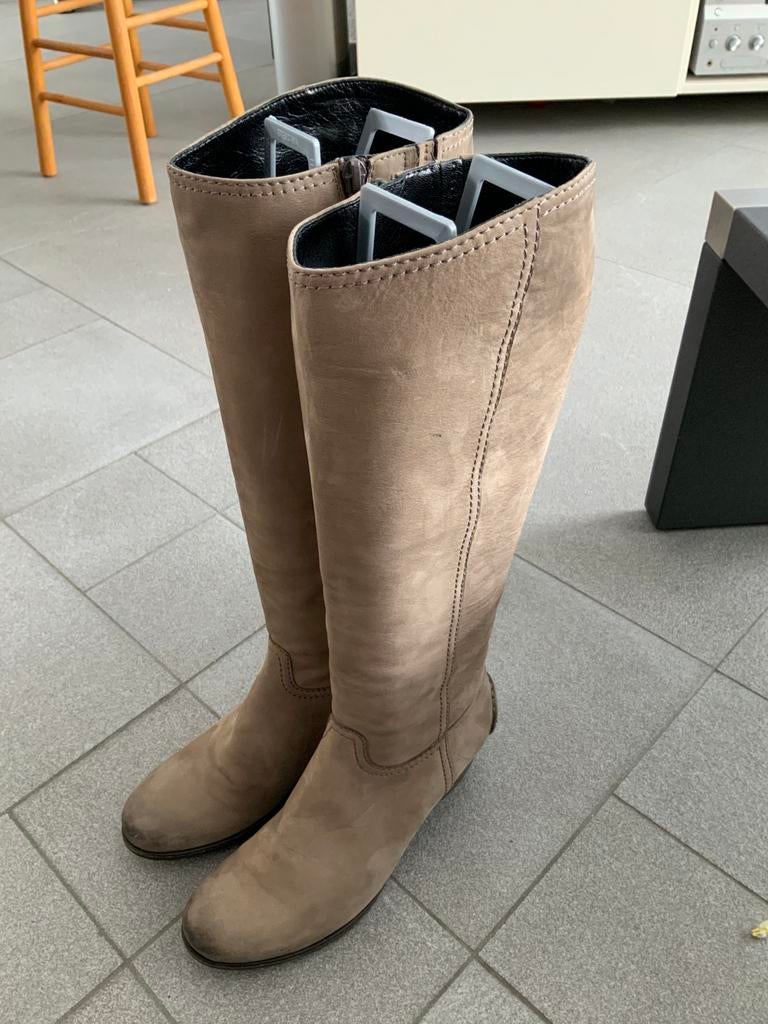 Mooie dames laarzen. Leer. Mt 41 Merk Lavorazione Artigiana., Hoge laarzen, Bruin, Ophalen of Verzenden, Zo goed als nieuw