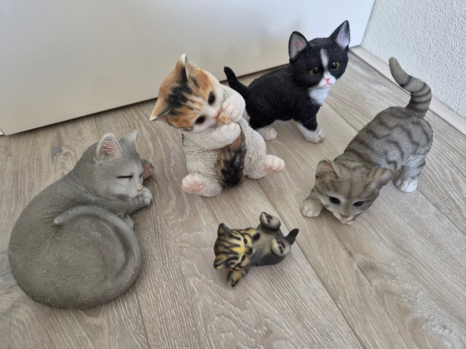 Kattenbeeldjes, Ophalen