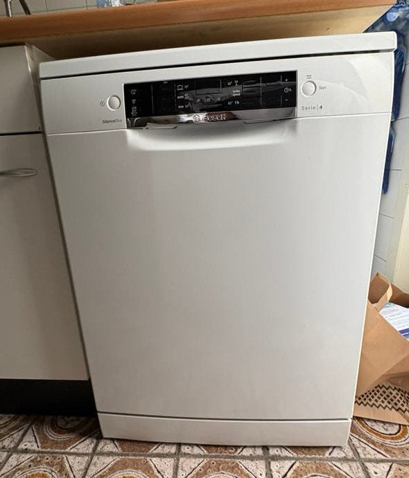 Bosch Serie 4 SilencePlus Vaatwasser, Ophalen, 60 cm of meer, Eco programma, Zo goed als nieuw