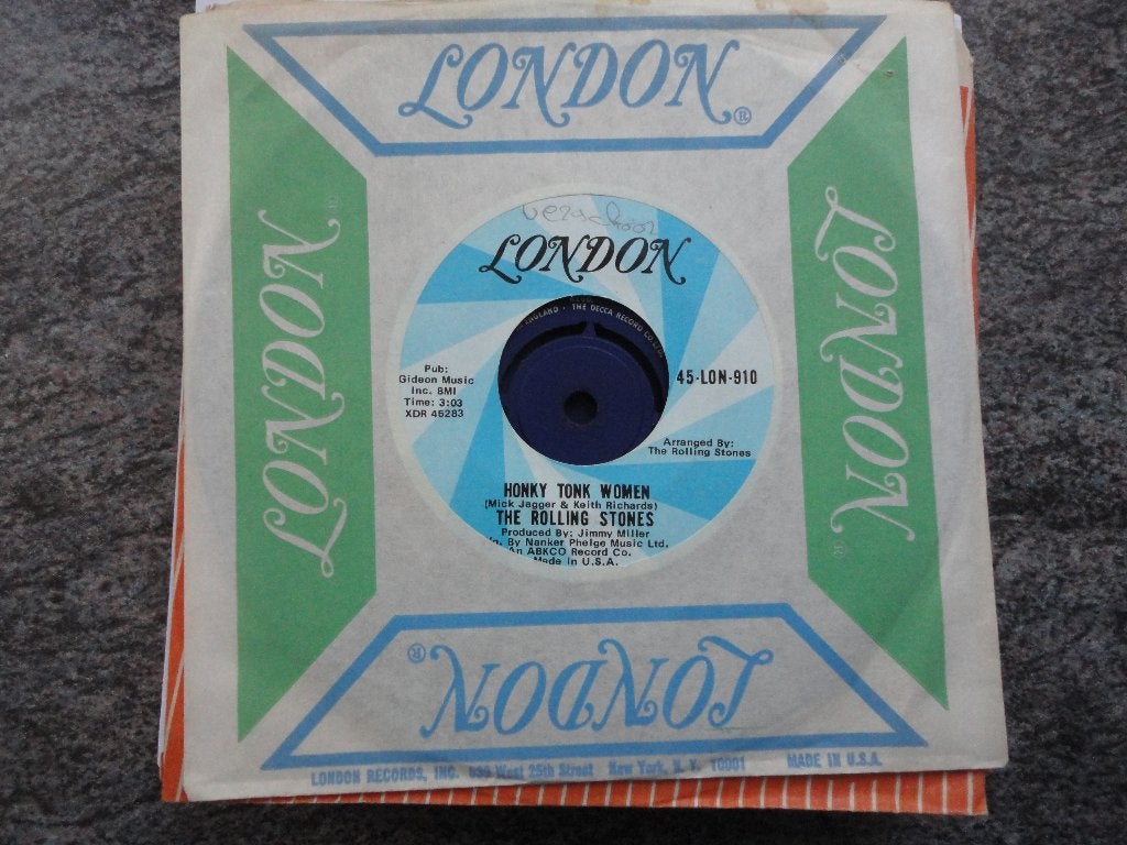 Rolling Stones - Honky tonk women USA 1967, Gebruikt, Originele persing, 7 inch, Ophalen of Verzenden