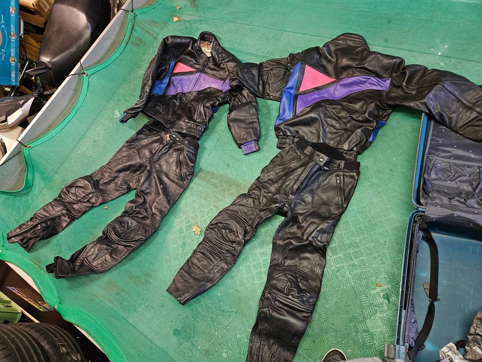 Leren motorpak (jas en broek) - Biker's Choice & Damen, Motoren, Kleding | Motorkleding, Ophalen of Verzenden