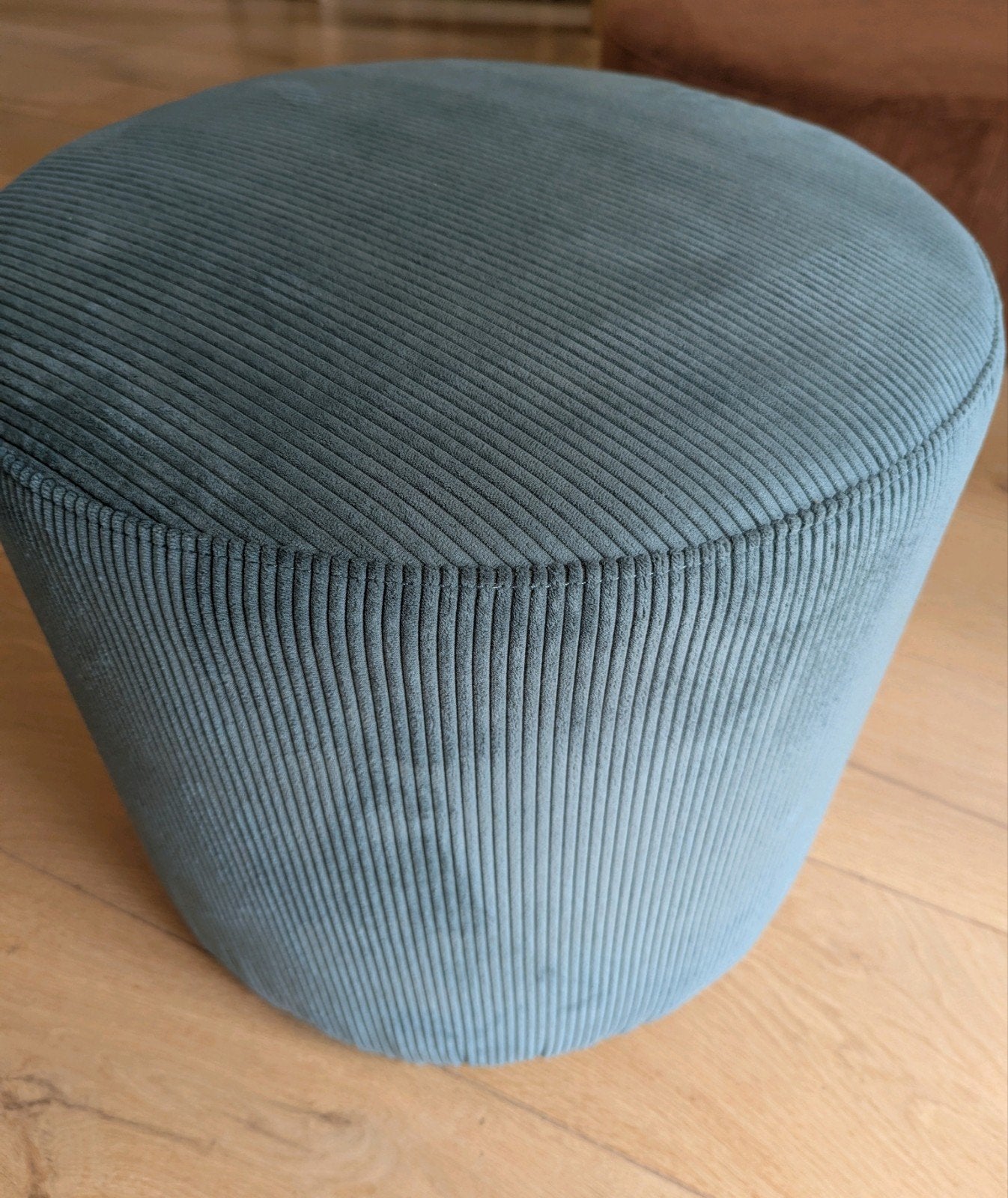 La Redoute Stool Pine Green Fabric, Ophalen, Rond, Minder dan 50 cm, Minder dan 50 cm